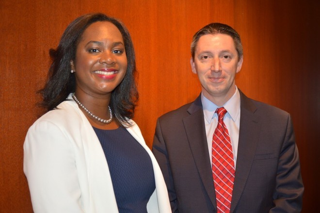 Of the Cayman Islands Department of Tourism: Oneisha Richards, deputy director of international marketing and promotions & Raymond Mathias, business development manager - Canada