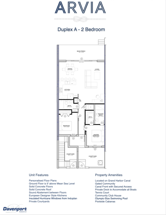 Arvia 2 bed Floor Plan