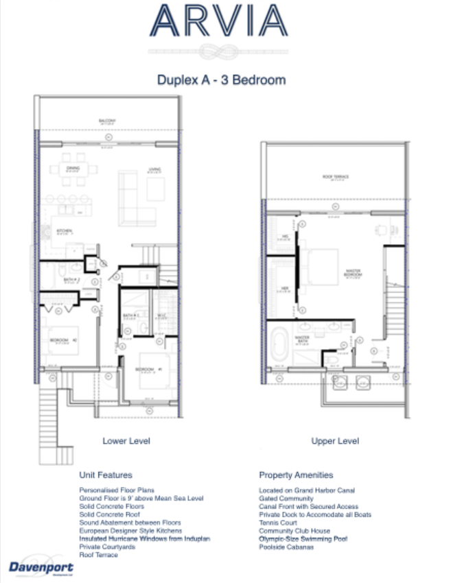 ARVIA 3 bedroom Floor Plan