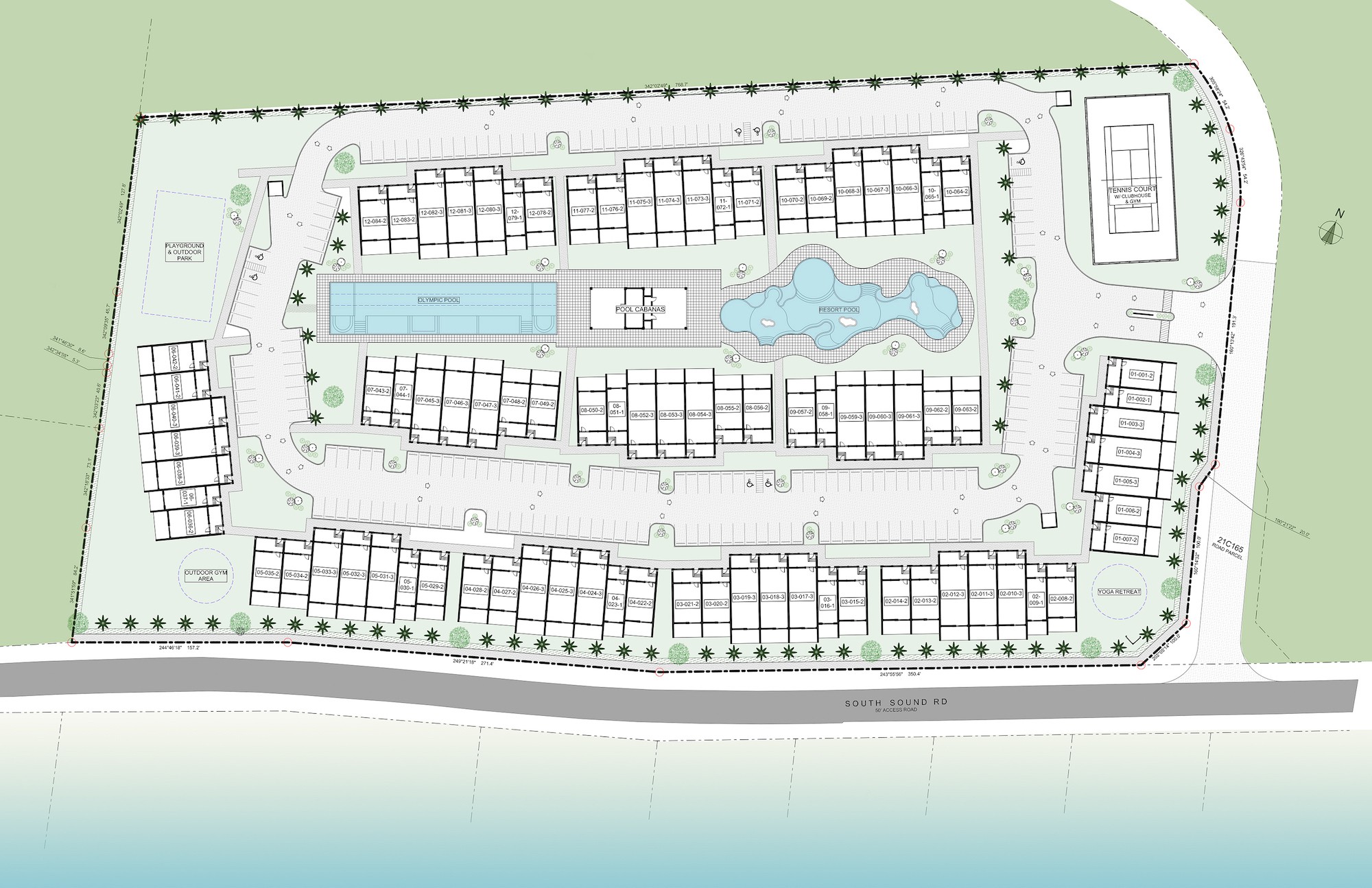 SITE PLAN OF TOWNHOUSE IN BAHIA